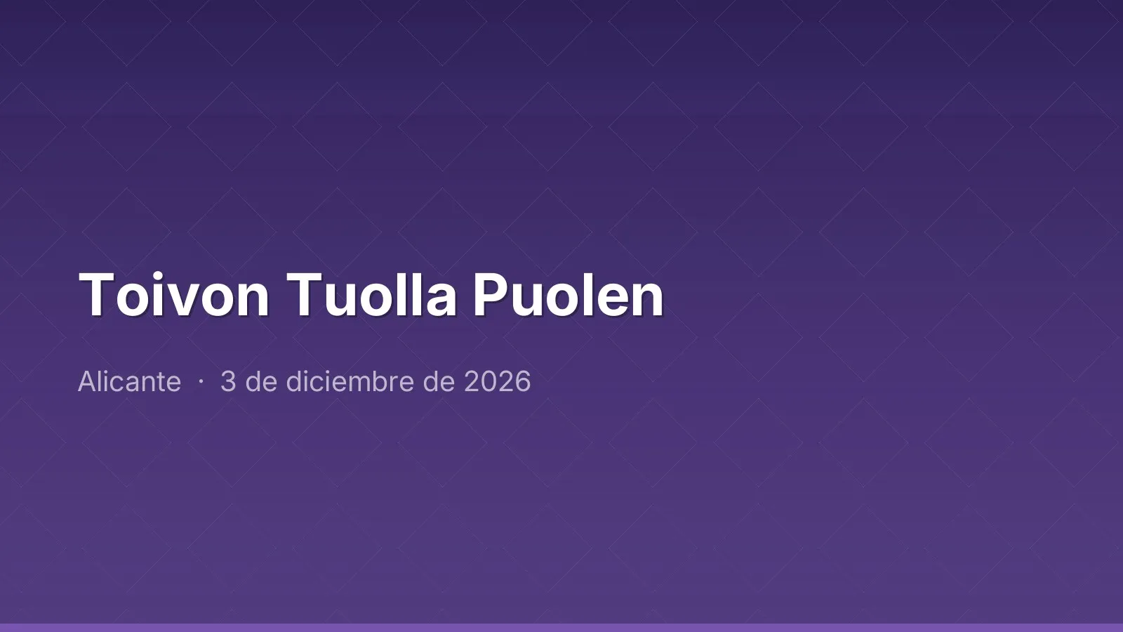 Toivon Tuolla Puolen
