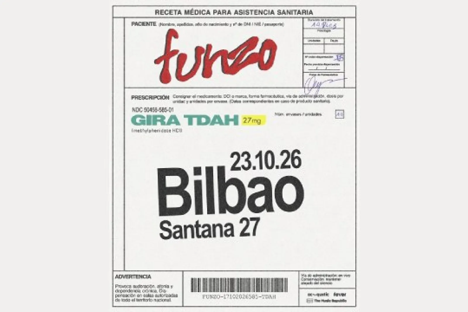 Entradas FUNZO (23 de octubre - Bilbao)