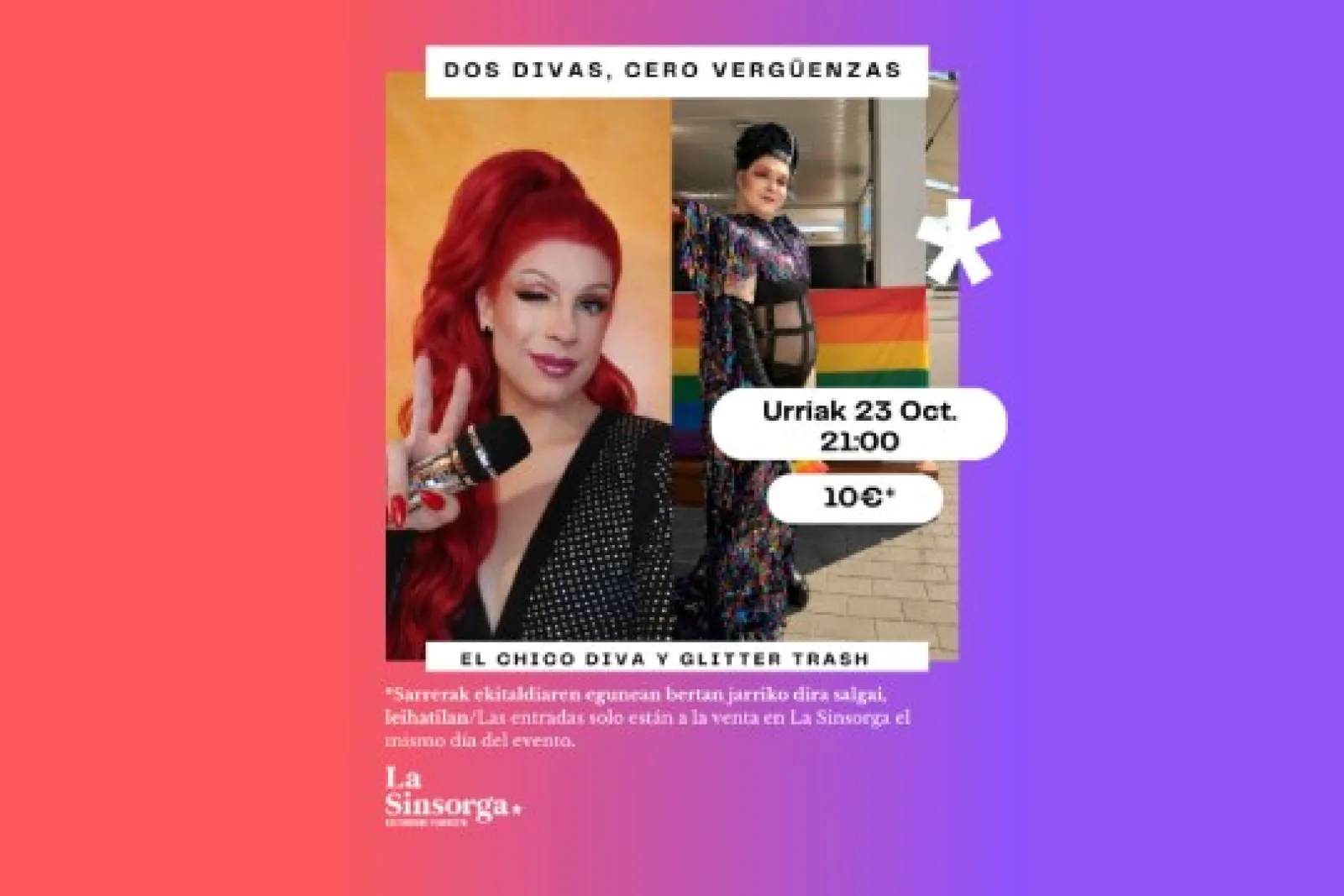 El Chico Diva y Glitter Trash: "Dos Divas Cero Vergüenzas"