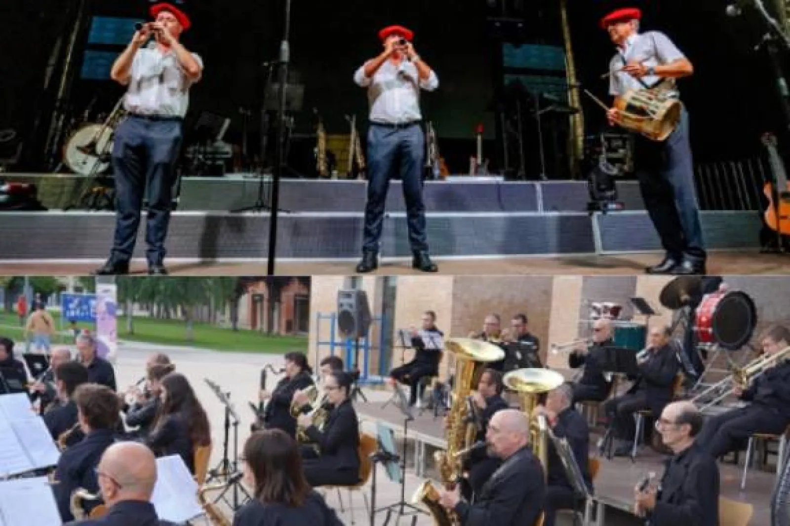 Banda de música de Zizur Mayor con Gaiteros Baztan