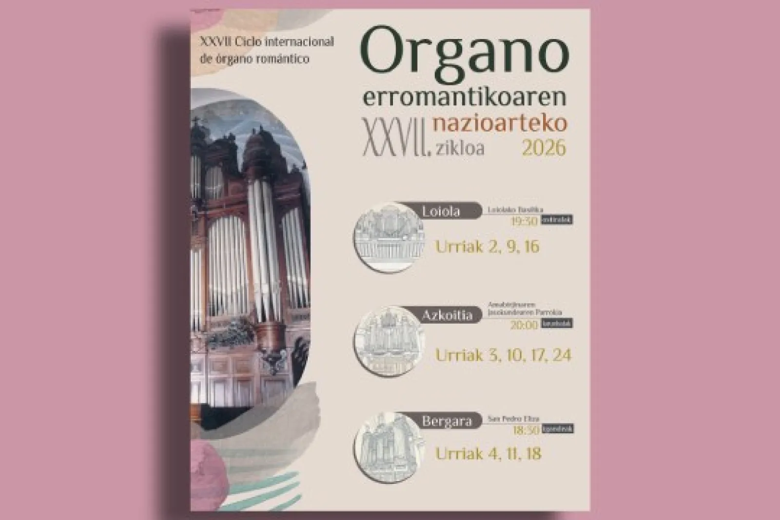 International Romantic Organ Cycle 2026 programme