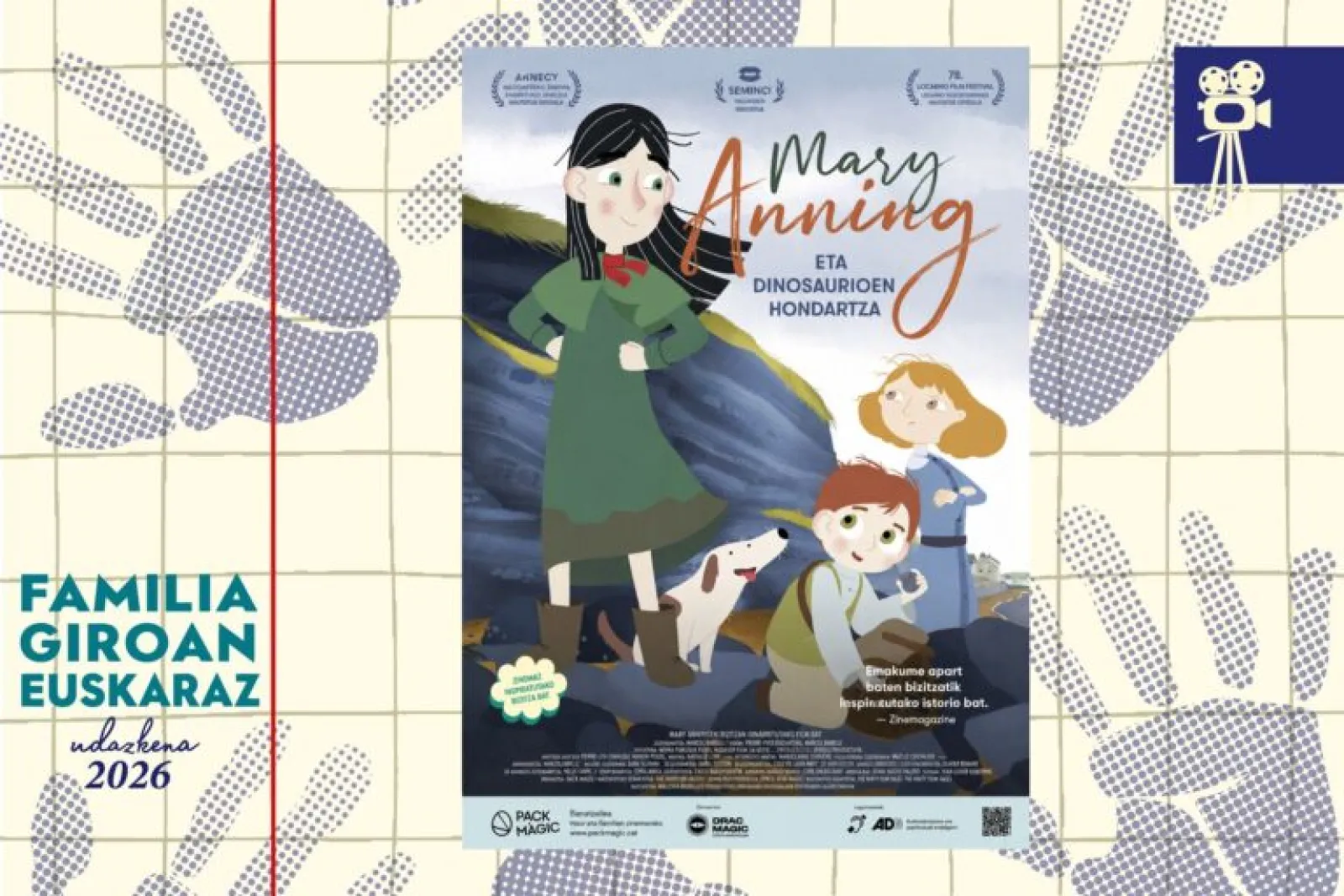 "Mary Anning eta dinosauroen hondartza"