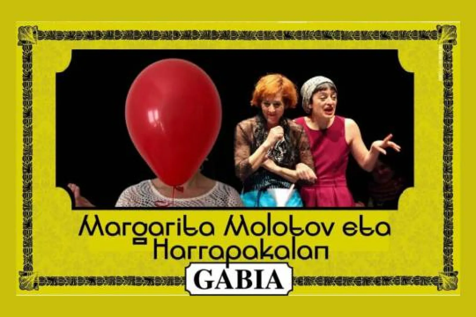 Ciclo de teatro GABIA 2026: "Margarita Molotov" + "Harrapakalan"
