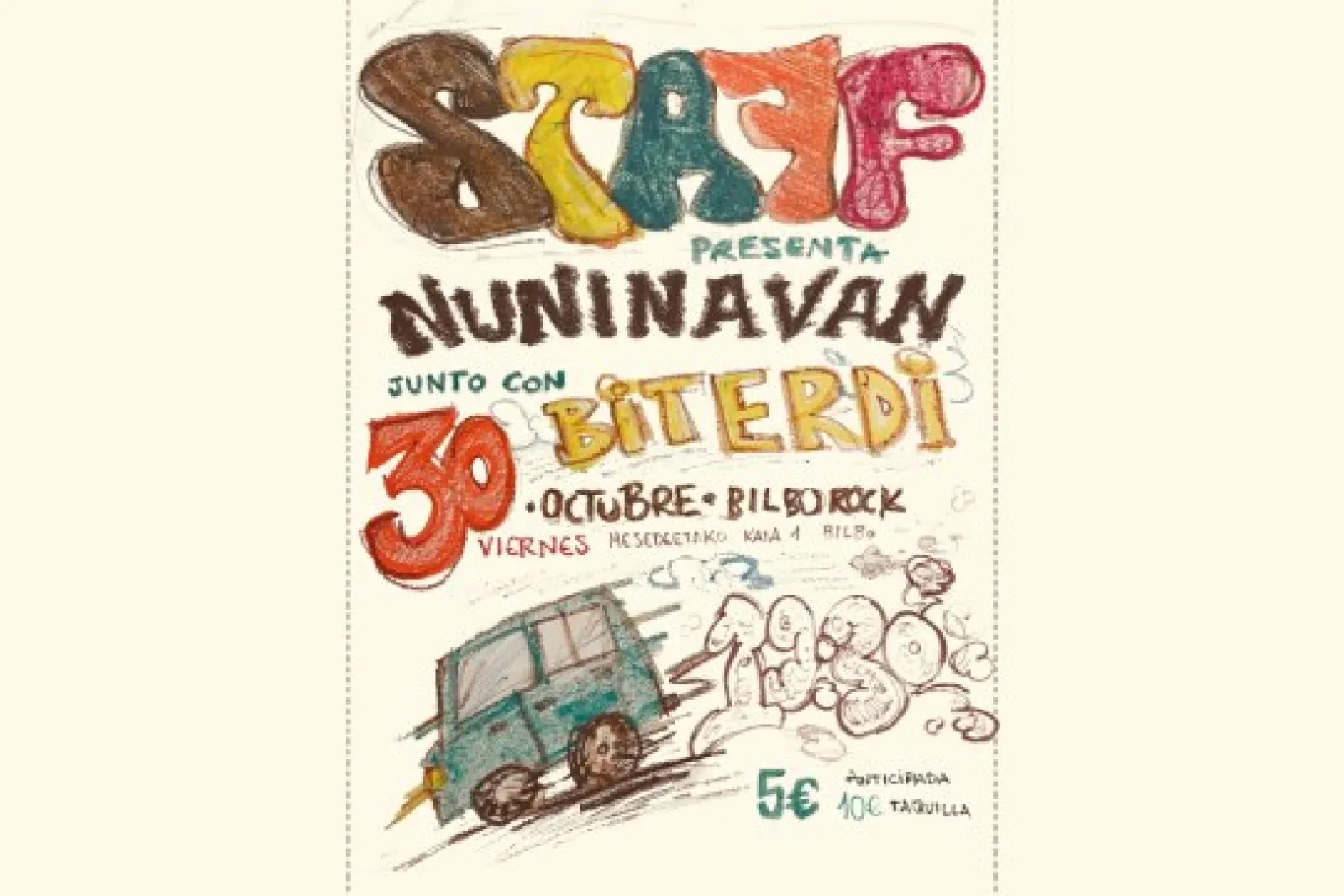STAFF: presentación nuevo disco "Nun In A Van" + Biterdi