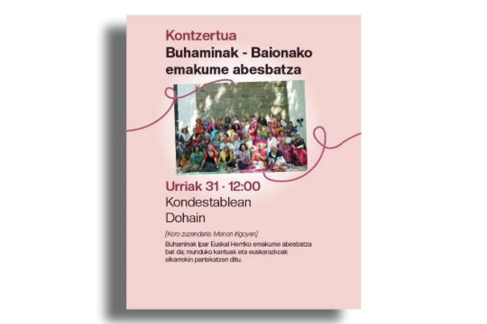 Harizko zubiak ehuntzen: "Buhaminak - Baionako emakume abesbatza"