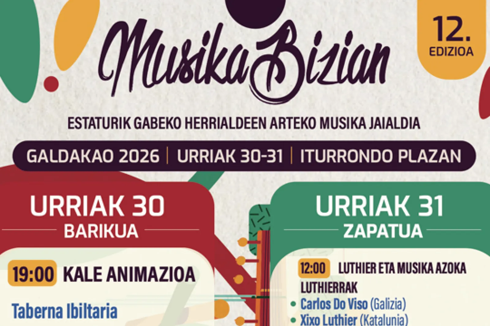 Programa Musika Bizian 2026
