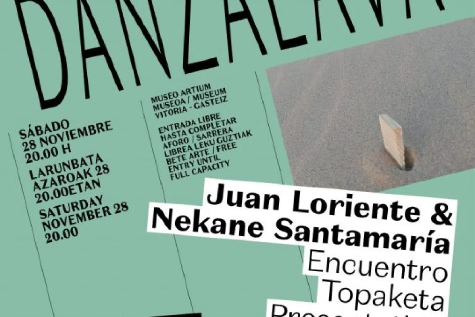 danZálava 2026: Encuentro con JUAN LORIENTE & Nekane Santamaría