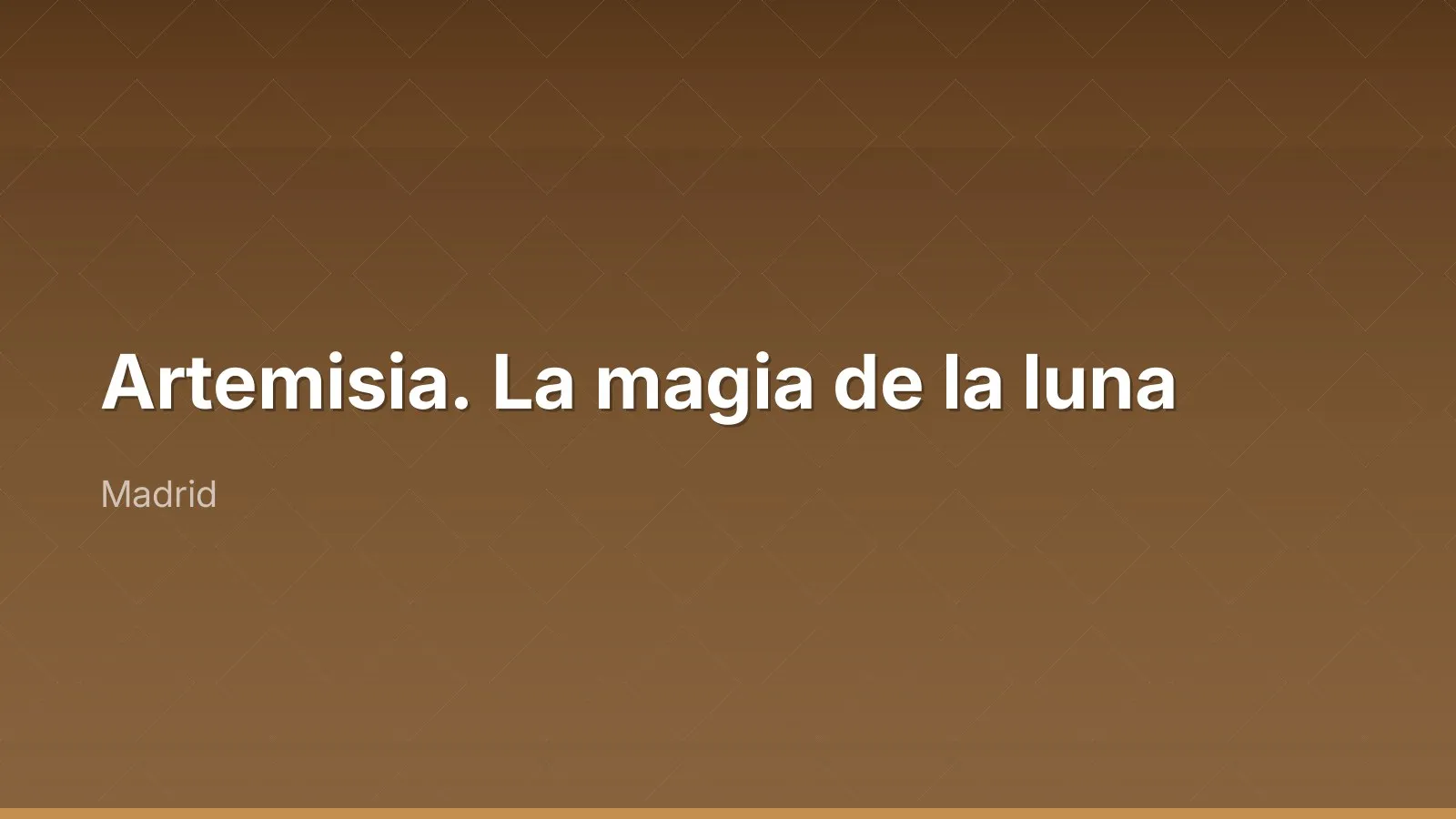 Artemisia. La magia de la luna