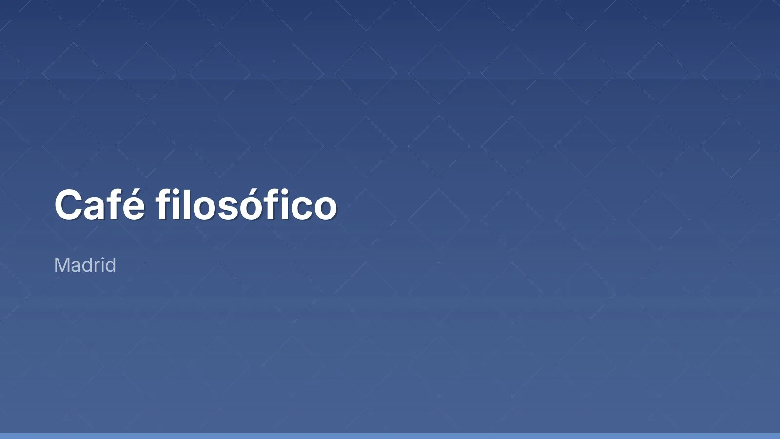 مقهى فلسفي