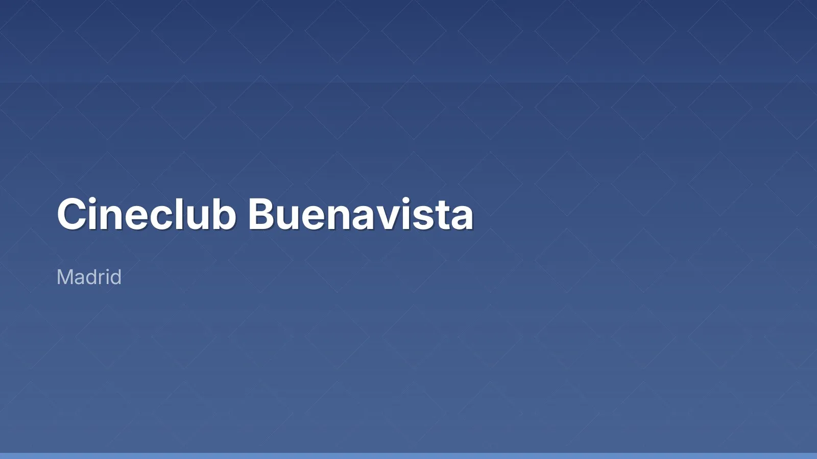 نادي سينما Buenavista