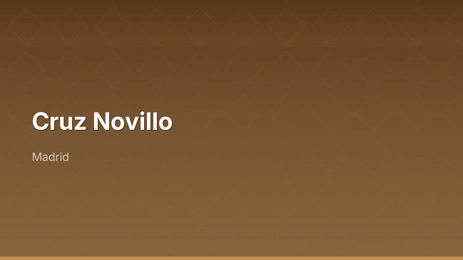 Cruz Novillo