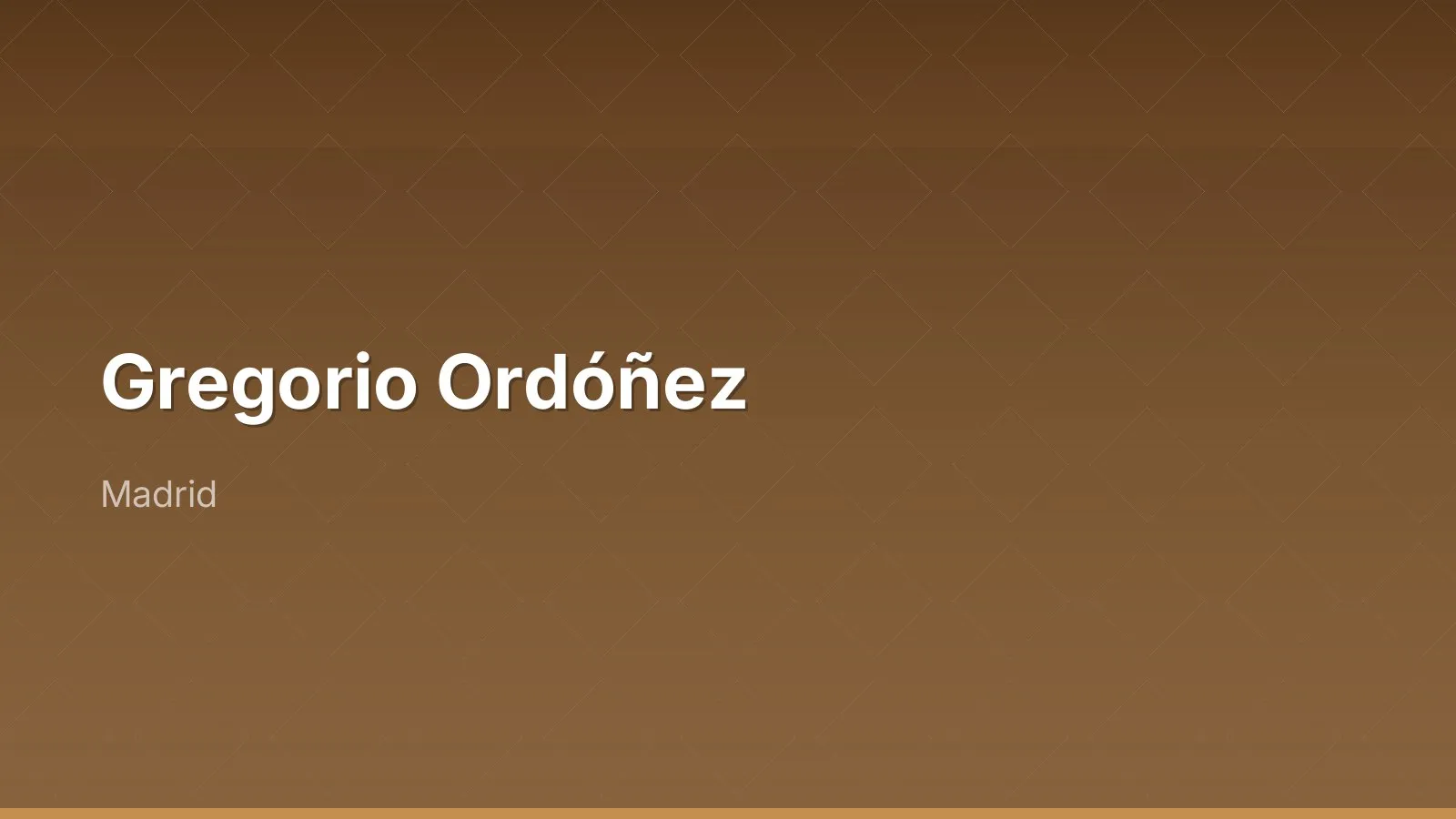 Gregorio Ordóñez
