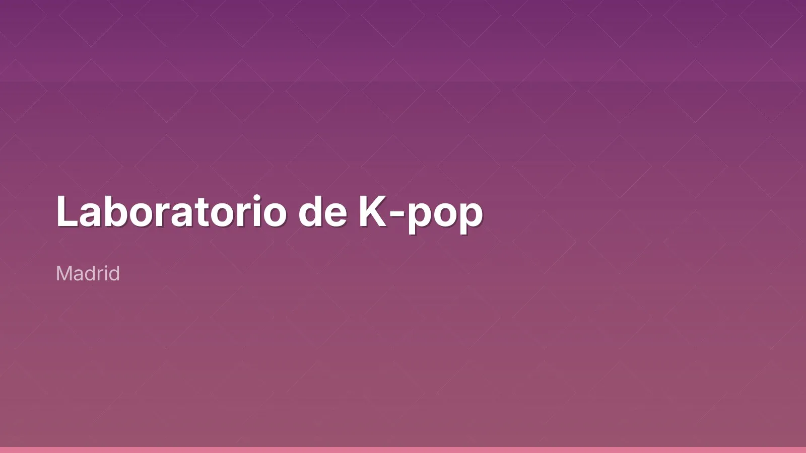 Laboratorio de K-pop