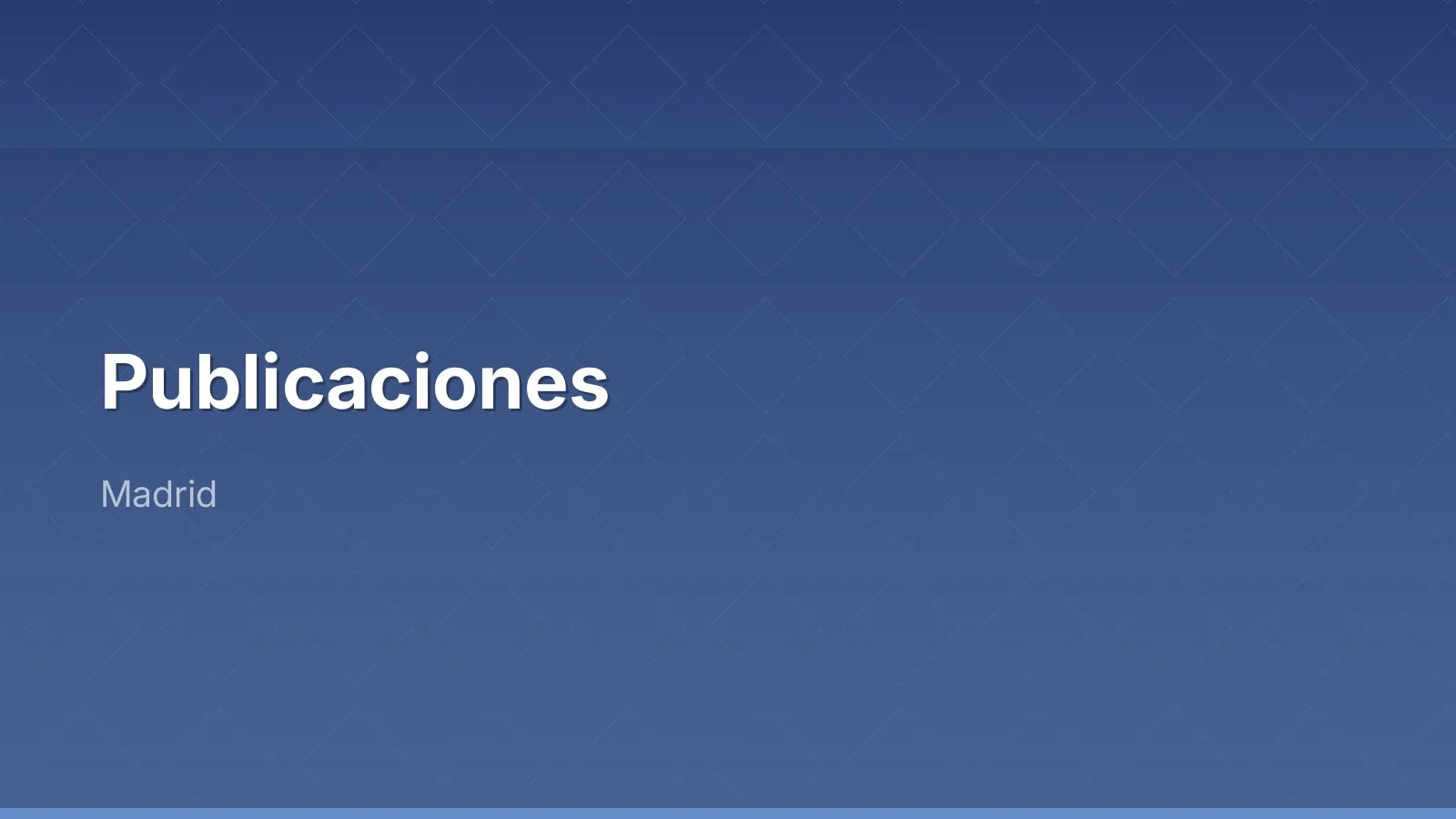 Publicaciones
