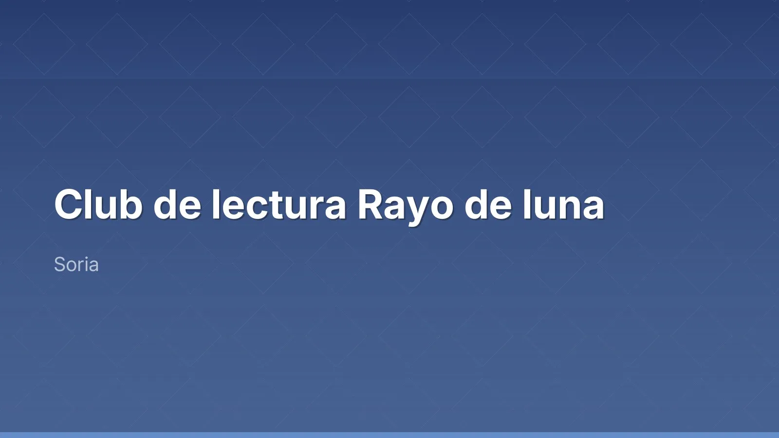 Club de lecture Rayo de luna