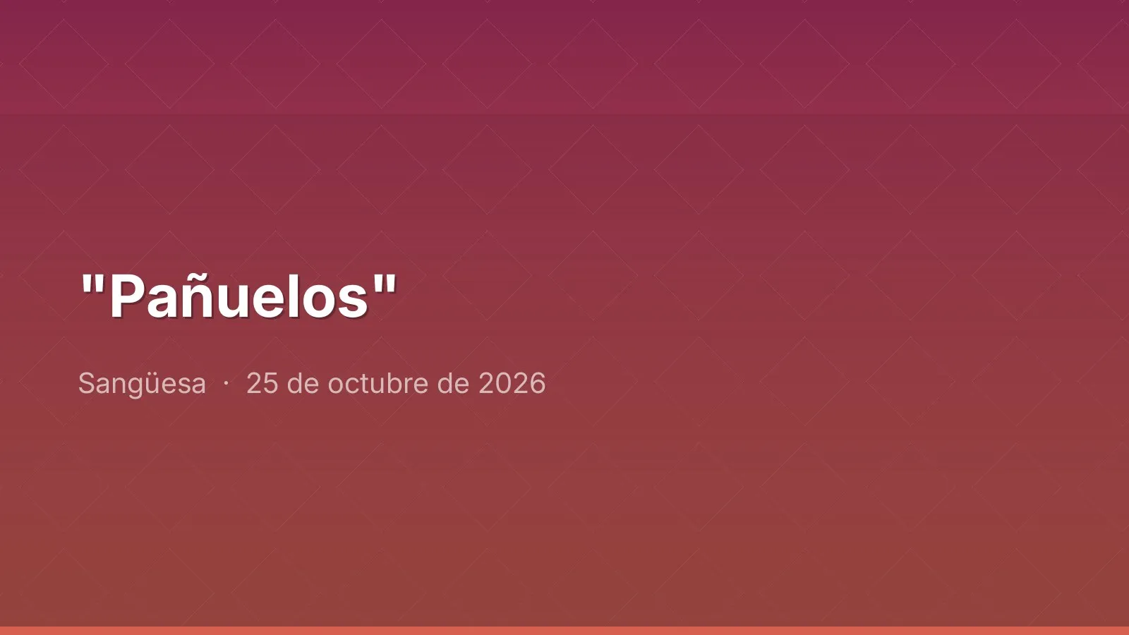 "Pañuelos"