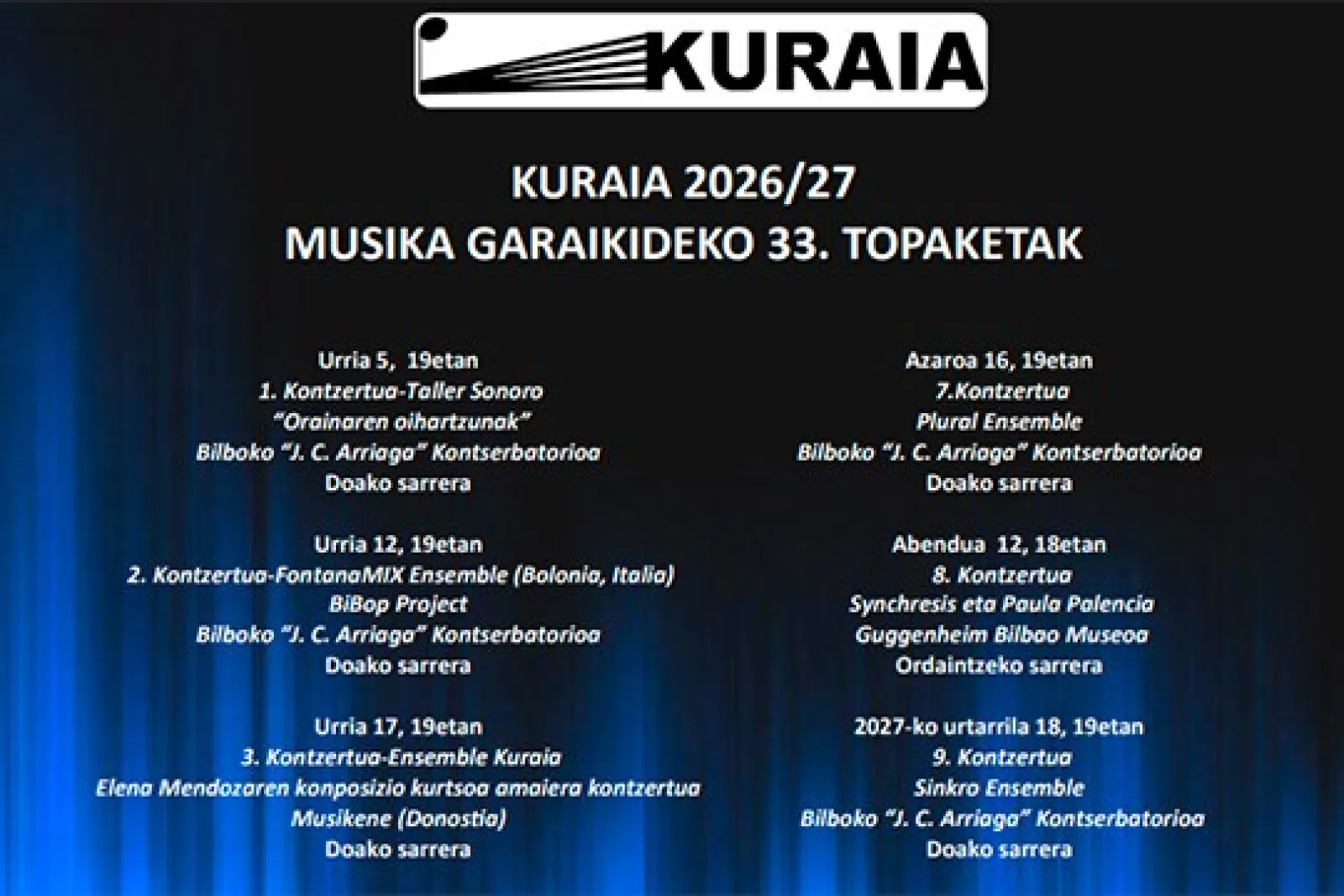 Kuraia 2026-2027: Synchresis & Paula Palencia