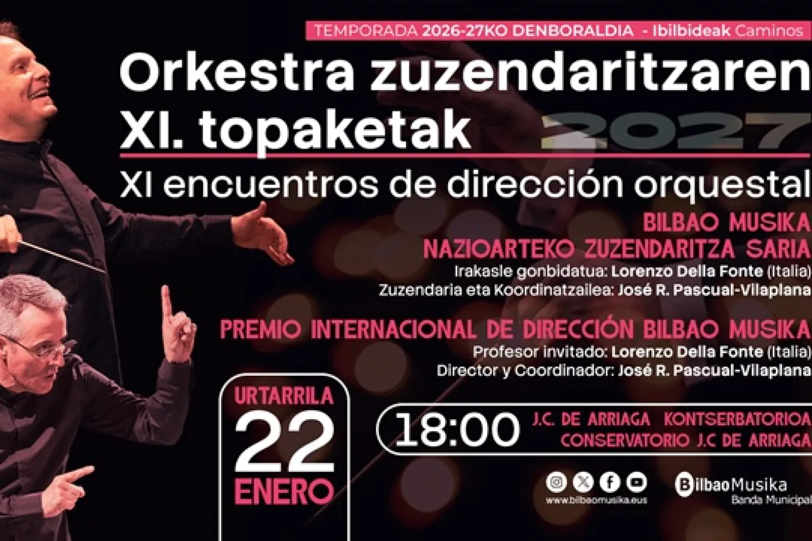 Banda Municipal de Música de Bilbao: Concierto de clausura de los XI Encuentros de Dirección Orquestal