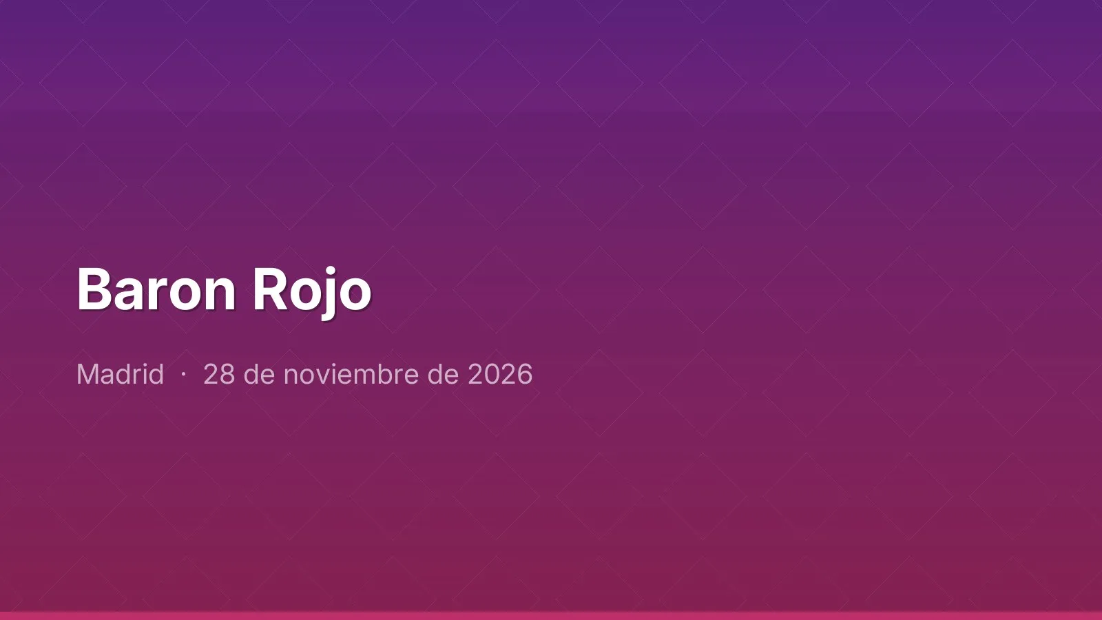 Baron Rojo