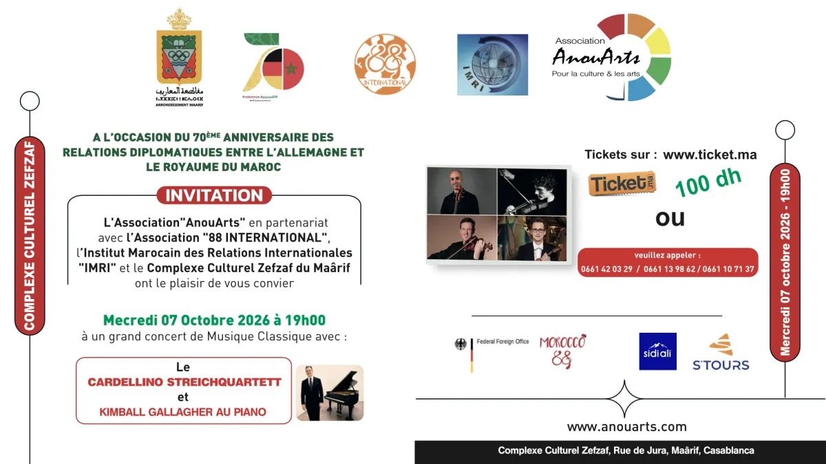 Concert de musique classique — Cardellino Streichquartett et Kimball Gallagher