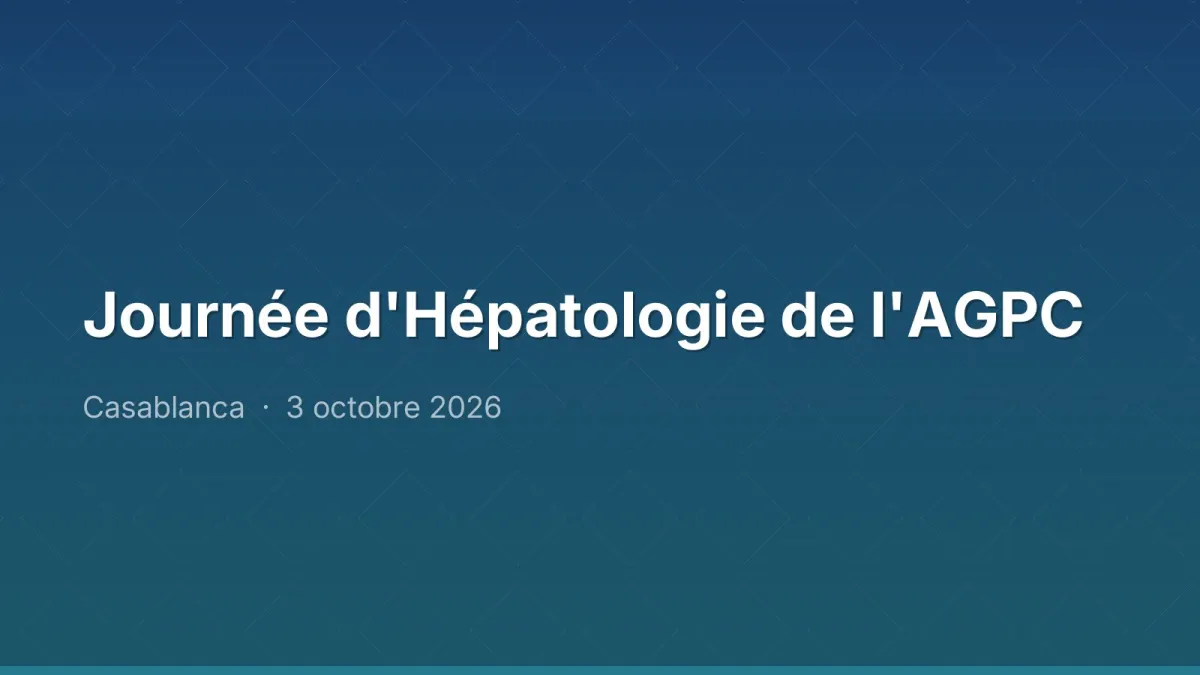 Journée d'Hépatologie de l'AGPC