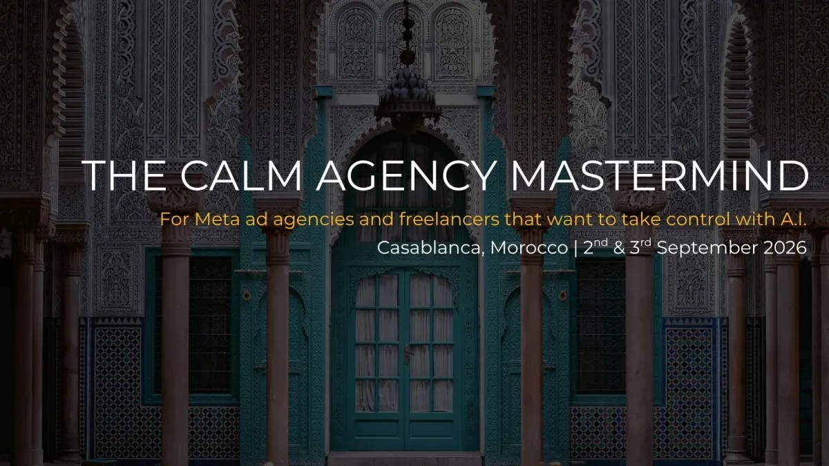 The CALM Ad Agency Mastermind — Maroc