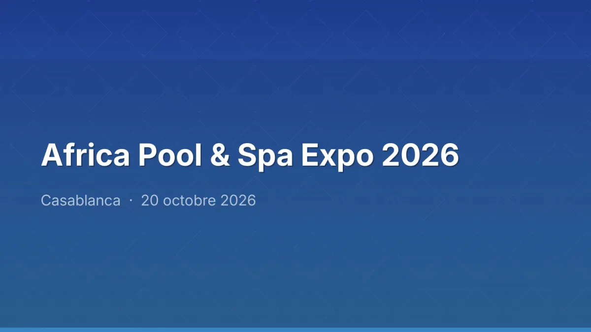 Africa Pool & Spa Expo 2026
