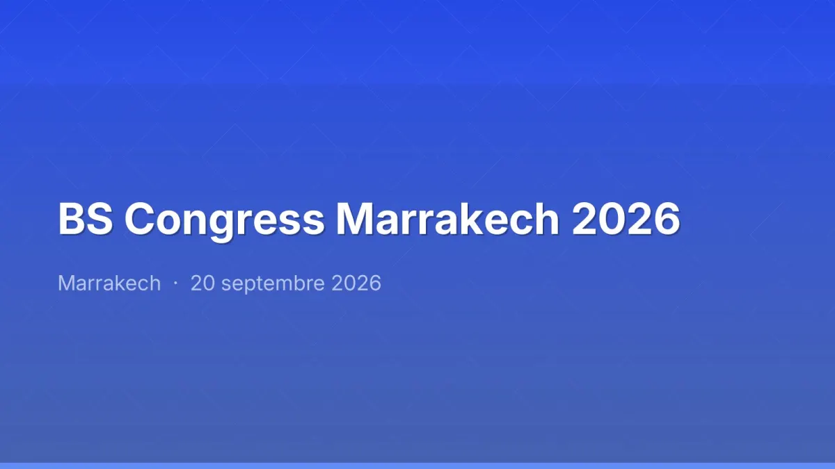 BS Congress Marrakech 2026