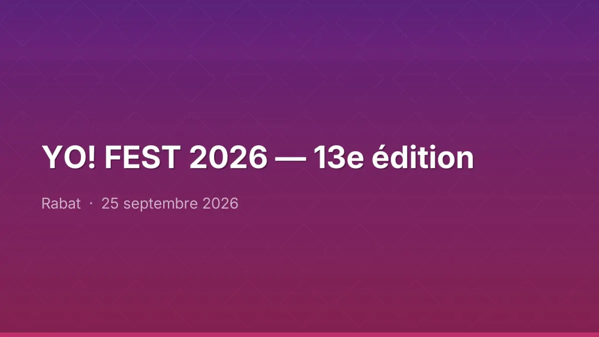 YO! FEST 2026 — 13e édition