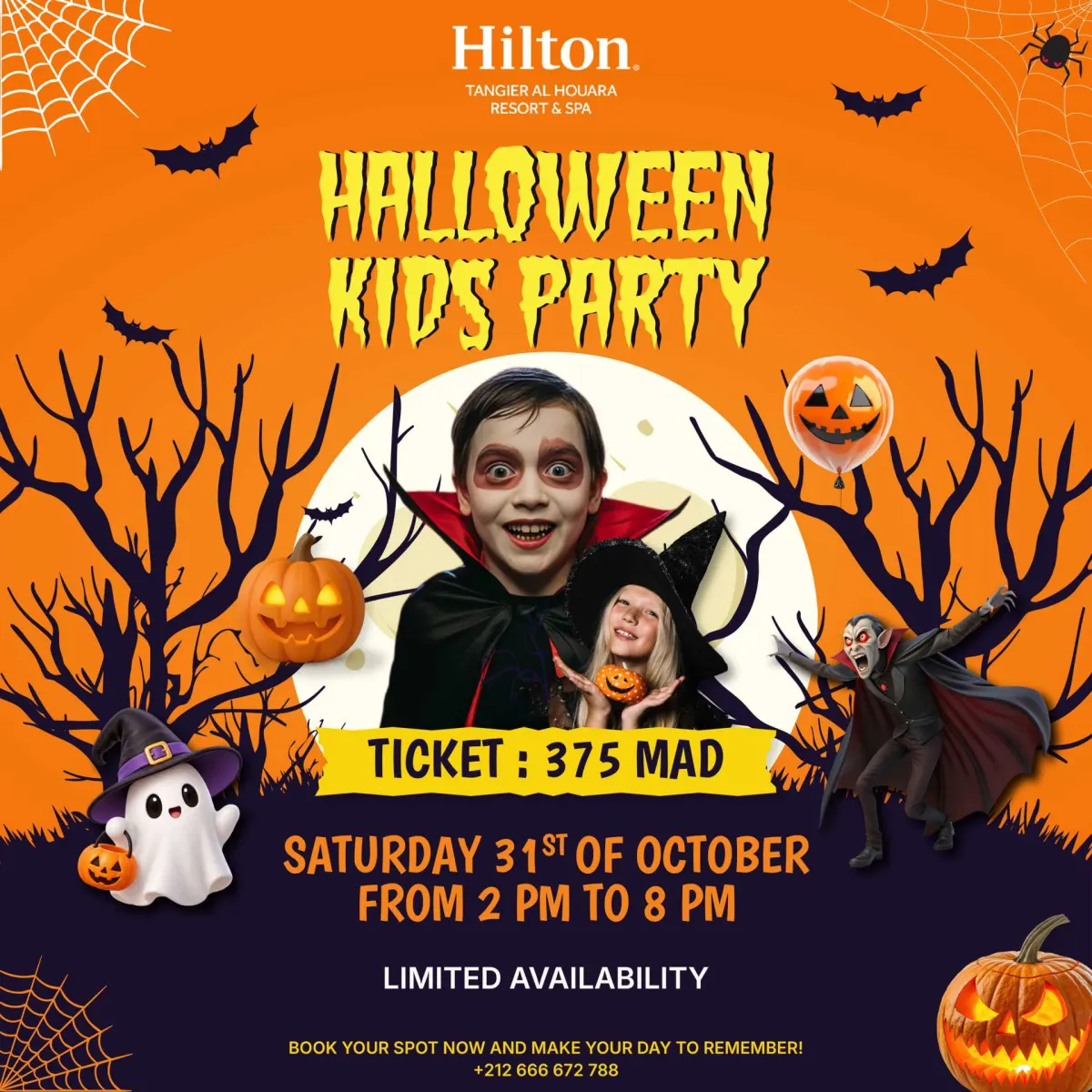 Halloween Kids Party au Hilton Tangier Al Houara