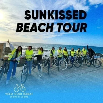 Excursion plage ensoleillée à vélo — Rabat
