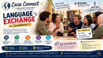 Casablanca Language Exchange — Global Friends au Bondi Coffee Kitchen