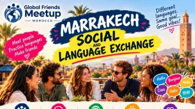 Marrakech Social and Language Exchange — Global Friends au Café Clock