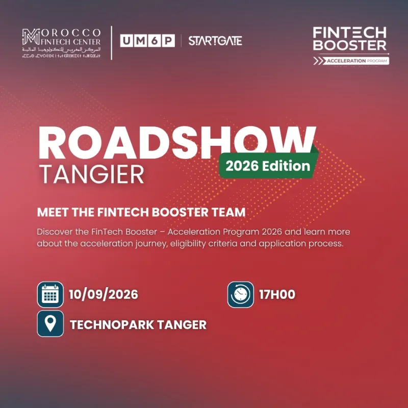 Roadshow FinTech Booster – Accélération : étape Tanger
