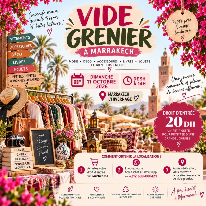 Vide-grenier à Marrakech — L'Hivernage